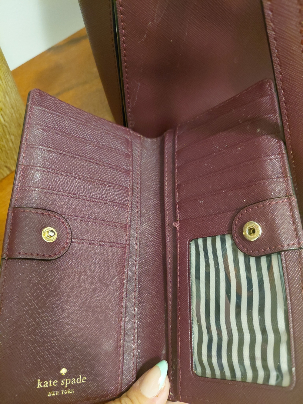kate spade Plum Leather Crossbody Satchel with Matching Wallet - Picture 3 of 4